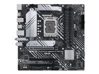 ASUS PRIME B660M-A WIFI D4 - Carte-mère - micro ATX - Socket LGA1700 - B660 Chipset - USB 3.2 Gen 1, USB 3.2 Gen 2, USB-C 3.2 Gen 1 - Gigabit LAN, Wi-Fi 6, Bluetooth - carte graphique embarquée (unité centrale requise) - audio HD (8 canaux) 90MB1AE0-M1EAY0