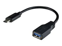 DLH - Adaptateur USB - 24 pin USB-C (M) pour USB type A (F) - USB 3.1 Gen 1 - noir DY-TU3078B