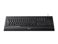 Logitech Illuminated K740 - Clavier - rétroéclairé - USB - Allemand - orange, noir classique 920-005687