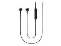 Samsung EO-HS130 - Écouteurs avec micro - intra-auriculaire - filaire - jack 3,5mm - noir - pour Galaxy Core Prime VE, Note 10, Note 8.0, S5, Tab 2, Tab 8.9, Tab WiFi, Xcover, Y Duos EO-HS1303BEGWW