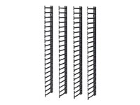 APC - Kit de gestion de câbles pour rack - noir - 20U (pack de 4) - pour P/N: NBPD0160A, NBWL0355A, SMX3000HV-BR, SMX3000LV2U-BR, SRT1000RMXLI, SRT1000RMXLI-NC AR7717A