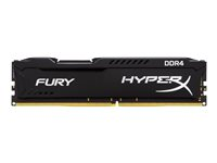 HyperX FURY - DDR4 - 64 Go: 4 x 16 Go - DIMM 288 broches - 2933 MHz / PC4-23400 - CL17 - 1.2 V - mémoire sans tampon - non ECC - noir HX429C17FBK4/64