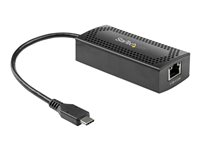 StarTech.com Adaptateur USB-C vers Ethernet 5 Gigabit - 5GBASE-T - Compatible Mac, Windows et Linux - Carte réseau portable (US5GC30) - Adaptateur réseau - USB-C - 5GBase-T x 1 + USB-C 3.0 - noir US5GC30
