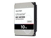 WD Ultrastar DC HC510 HUH721010ALE601 - Disque dur - chiffré - 10 To - interne - 3.5" - SATA 6Gb/s - 7200 tours/min - mémoire tampon : 256 Mo - Self-Encrypting Drive (SED) 0F27453