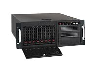 Supermicro SC743 TQ-1200B-SQ - Tour - 4U - ATX étendu - SATA/SAS 1200 Watt - noir - USB CSE-743TQ-1200B-SQ