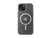 Belkin SheerForce - Coque de protection pour téléphone portable - magnétique - compatibilité avec MagSafe - clair - mince, léger - pour Apple iPhone 15 MSA019BTCL