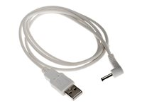 AXIS - Câble d'alimentation / USB - DC jack de 3,5 mm x 1,35 mm pour USB (alimentation uniquement) - 1 m - blanc - pour AXIS M1025 Network Camera 5505-661
