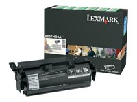 Lexmark - À rendement élevé - noir - original - cartouche de toner LCCP, LRP - pour Lexmark X651, X652, X654, X656, X658 X651H04E