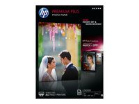 HP Premium Plus Photo Paper - Brillant - A4 (210 x 297 mm) - 300 g/m² - 50 feuille(s) papier photo - pour Envy 50XX, 7645; Officejet 52XX; PageWide MFP 377; Photosmart B110, Wireless B110 CR674A