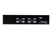 StarTech.com Commutateur KVM 4 Ports VGA USB, Montage en Rack - Switch KVM - 1920x1440 - Commutateur KVM - 4 x KVM port(s) - 1 utilisateur local - de bureau - pour P/N: SV431RACK, SVUSB2N1_10, SVUSB2N1_15, SVUSB2N1_6 SV431USB