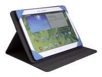 Urban Factory Collins Collection Universal case - Protection à rabat pour tablette - silicone - bleu - 10" FCC14UF