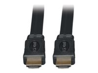 Tripp Lite 6ft High Speed HDMI Cable Digital Video with Audio Flat Shielded 4K x 2K M/M 6' - Câble HDMI - HDMI (M) pour HDMI (M) - 1.8 m - triple blindage - noir - plat P568-006-FL