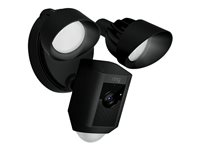 Ring Floodlight Cam - Caméra de surveillance réseau - extérieur - résistant aux intempéries - couleur (Jour et nuit) - 1080p - audio - sans fil - Wi-Fi - CA 120/230 V 8SF1P7-BEU0