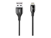 Belkin MIXIT DuraTek Lightning to USB Cable - Câble Lightning - USB (M) pour Lightning (M) - 1.22 m - blindé - noir - pour Apple iPad/iPhone/iPod (Lightning) F8J207BT04-BLK