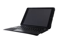 OtterBox Unlimited Series - Clavier et étui - avec trackpad - Bluetooth - Espagnol - cristal noir clavier, cristal noir étui - pour Apple 10.2-inch iPad (7ème génération, 8ème génération, 9ème génération) 77-82346