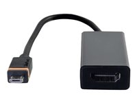 C2G Mobile Device USB Micro-B to HDMI Display SlimPort Adapter Cable - Adaptateur audio/vidéo - HDMI / USB - HDMI (F) pour Micro-USB de type B (M) - noir 80934