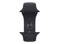 Apple - Bracelet pour montre intelligente - taille Regular - noir minuit - pour Watch (42 mm, 44 mm, 45 mm, 49 mm) MKUQ3ZM/A
