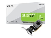 PNY GeForce GT 1030 - Carte graphique - GF GT 1030 - 2 Go GDDR5 - PCIe 3.0 x4 profil bas - DVI, HDMI GF1030GTLF2GEPB