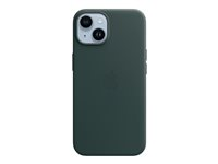 Apple - Coque de protection pour téléphone portable - compatibilité avec MagSafe - cuir - vert forêt - pour iPhone 14 MPP53ZM/A