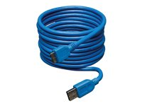 Tripp Lite Câble USB 3.0 SuperSpeed pour périphériques (A vers Micro-B M/M) 3,05 m - Câble USB - USB type A (M) pour Micro-USB Type B (M) - USB 3.0 - 3 m - bleu U326-010