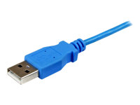 StarTech.com Câble de charge /synchronisation mobile USB A vers Micro B slim de 1 m - Cordon USB 2.0 pour smartphone / tablette M/M - Bleu - Câble USB - Micro-USB de type B (M) pour USB (M) - USB 2.0 - 1 m - bleu - pour P/N: USB3SMDOCK4K USBAUB1MBL