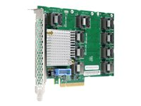 HPE SAS Expander Card - Carte de mise à niveau de contrôleur de stockage - 26 Canal - SATA 6Gb/s / SAS 12Gb/s - PCIe - pour ProLiant DL360 Gen9, DL380 Gen9 727250-B21