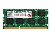 Transcend JetRAM - DDR3 - module - 4 Go - SO DIMM 204 broches - 1600 MHz / PC3-12800 - CL11 - mémoire sans tampon - non ECC - pour Lenovo IdeaPad Y410p JM1600KSH-4G