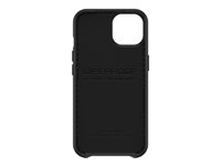 LifeProof WAKE - Coque de protection pour téléphone portable - 85 % de plastique recyclé provenant de l'océan - noir - modèle d'onde douce - pour Apple iPhone 13 77-85518