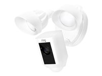Ring Floodlight Cam - Caméra de surveillance réseau - extérieur - résistant aux intempéries - couleur (Jour et nuit) - 1080p - audio - sans fil - Wi-Fi - CA 120/230 V 8SF1P7-WEU0