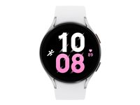 Samsung Galaxy Watch5 - 44 mm - argent - montre intelligente avec bande sport - blanc - affichage 1.4" - 16 Go - LTE, NFC, Wi-Fi, Bluetooth - 4G - 33.5 g SM-R915FZSAXEF