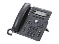 Cisco IP Phone 6871 - Téléphone VoIP - IEEE 802.11n (Wi-Fi) - SIP, SRTP - 4 lignes - Charbon CP-6871-3PCC-K9=
