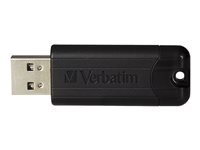 Verbatim PinStripe - Clé USB - 256 Go - USB 3.2 Gen 1 - noir 49320