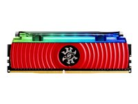 XPG SPECTRIX D80 Liquid Cooling - DDR4 - 8 Go - DIMM 288 broches - 3000 MHz / PC4-24000 - CL16 - 1.35 V - mémoire sans tampon - non ECC - rouge AX4U300038G16-SR80