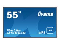 iiyama ProLite LH5565S-B1 - Classe 55" (54.6" visualisable) écran DEL - signalisation numérique - 1080p (Full HD) 1920 x 1080 - noir LH5565S-B1