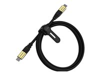 OtterBox - Câble USB - 24 pin USB-C (M) pour 24 pin USB-C (M) - USB 3.2 - 5 A - 1.8 m - Alimentation USB (5A, 100 W) 78-80212