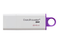 Kingston DataTraveler G4 - Clé USB - 64 Go - USB 3.0 - violet DTIG4/64GB