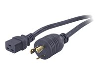 APC - Câble d'alimentation - IEC 60320 C19 pour NEMA L6-20 (M) - 3.7 m - noir - pour P/N: SMT3000I-AR, SMT3000R2I-AR, SRT10KXLTW, SRT3000XLTW, SRT6KXLTW, SRT8KXLJ AP9871