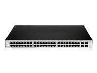D-Link Web Smart DGS-1210-48 - Commutateur - Géré - 48 x 10/100/1000 + 4 x SFP partagé - de bureau DGS-1210-48