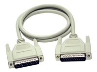 C2G Extension Cable - Rallonge de câble série / parallèle - DB-25 (M) pour DB-25 (F) - 30 m - moulé, vis moletées 81404