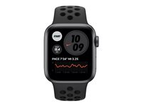 Apple Watch Nike Series 6 (GPS + Cellular) - 40 mm - espace gris en aluminium - montre intelligente avec bracelet sport Nike - fluoroélastomère - anthracite/noir - taille du bracelet : S/M/L - 32 Go - Wi-Fi, Bluetooth - 4G - 30.5 g M07E3NF/A