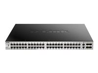 D-Link DGS 3130-54PS - Commutateur - L3 Lite - Géré - 48 x 10/100/1000 (PoE) + 2 x 10 Gigabit Ethernet + 4 x 10 Gigabit SFP+ (370 W) DGS-3130-54PS/SI