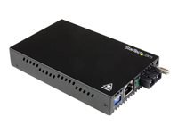 StarTech.com Convertisseur Ethernet Gigabit sur fibre optique monomode SC - 1000 Mb/s - 40 km - Convertisseur de média à fibre optique - 1GbE - 1000Base-LX, 1000Base-SX, 1000Base-T - RJ-45 / mode unique SC - jusqu'à 40 km - 1310 nm - pour P/N: ETCHS2U, SVA12M2NEUA, SVA12M5NA ET91000SM402