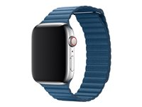Apple 44mm Leather Loop - Bracelet de montre - taille moyenne - bleu cod cap - pour Watch (42 mm, 44 mm) MTH92ZM/A