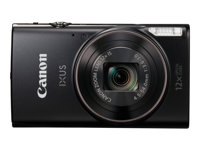 Canon IXUS 285 HS - Appareil photo numérique - compact - 20.2 MP - 1080p / 30 pi/s - 12x zoom optique - Wi-Fi, NFC - noir 1076C001