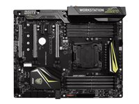 MSI X99A WORKSTATION - Carte-mère - ATX - Socket LGA2011-v3 - X99 - USB 3.1 Gen 1, USB-C Gen2, USB 3.1 Gen 2 - 2 x Gigabit LAN - audio HD (8 canaux) X99A WORKSTATION