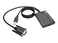 Tripp Lite Adaptateur convertisseur VGA vers HDMI avec audio et alimentation USB, 1080p - Convertisseur vidéo - VGA - HDMI - noir P116-003-HD-U