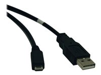 Eaton Tripp Lite Series USB 2.0 A to Micro-B Cable (M/M), 3 ft. (0.91 m) - Câble USB - USB (M) pour Micro-USB de type B (M) - USB 2.0 - 0.9 m - noir U050-003