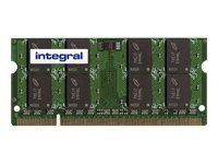 Integral - DDR2 - module - 1 Go - SO DIMM 200 broches - 800 MHz / PC2-6400 - CL6 - 1.8 V - mémoire sans tampon - non ECC IN2V1GNXNFI