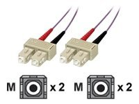 MCL - Câble réseau - SC multi-mode (M) pour SC multi-mode (M) - 3 m - fibre optique - 50 / 125 microns - OM3 FJOM3/SCSC-3M