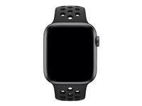 Apple 44mm Nike Sport Band - Bracelet de montre - 140-210 mm - anthracite/noir - pour Watch (42 mm, 44 mm) MTMX2ZM/A